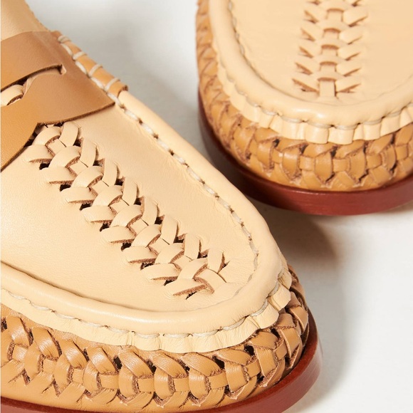Anthropologie Pilcro Woven Leather Loafers - Picture 3 of 7